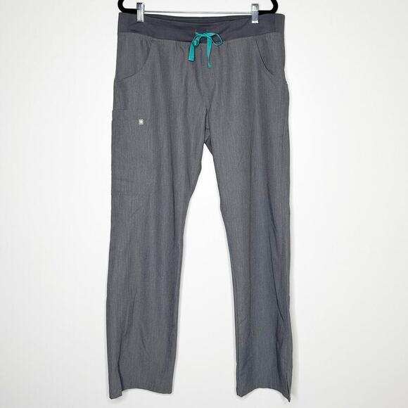 Figs Kade Cargo Scrub Drawstring Pants Women's Graphite Size Large - Picture 2 of 5